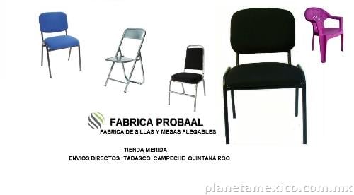 Silla De Comedor Apilable Mesa Plegable Fábrica Probaal Mérida Yucatán