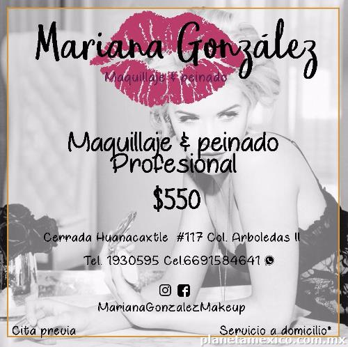 Maquillaje y peinado profesional/ Mariana González: teléfono y horarios -  Cerrada Huanacaxtle #117 Arboledas 2, Mazatlán