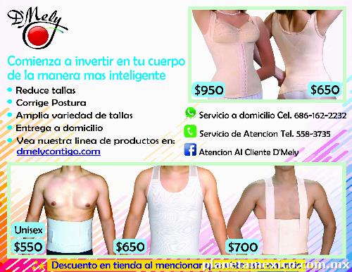 Fajas para hombre y mujer en Mexicali DMely