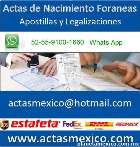 Tr mites De Actas De Nacimiento Y Apostillas En Aguascalientes