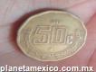 Moneda 50¢ mexicana