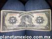 Billete de 5 pesos, año 1963