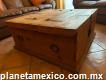Baúl de madera como mesa de centro